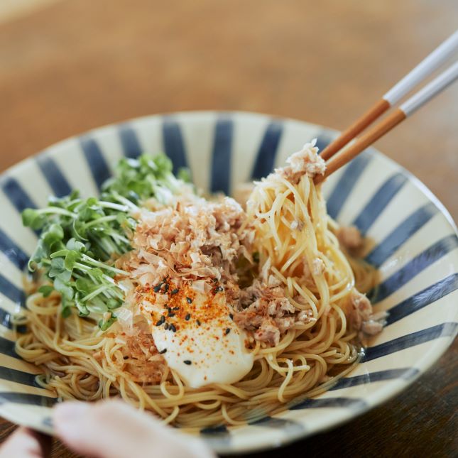 カイワレ大根とおかかのぶっかけそば（鉄分）の作り方・レシピ｜ZENB